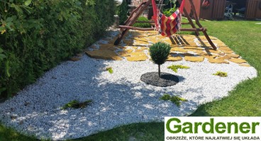 Obrzeże ogrodowe Gardener, flexible plastic garden lawn ending, producer, producent